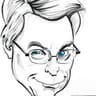 Uncle Bob Martin's avatar, a pen caricature